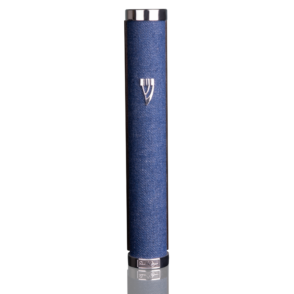 Tzfat Mezuzah Cases. Denim Collection