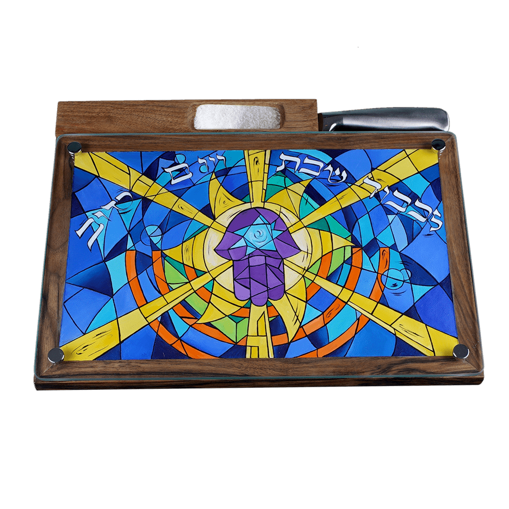 Set stand and knife for challah. Art Collection