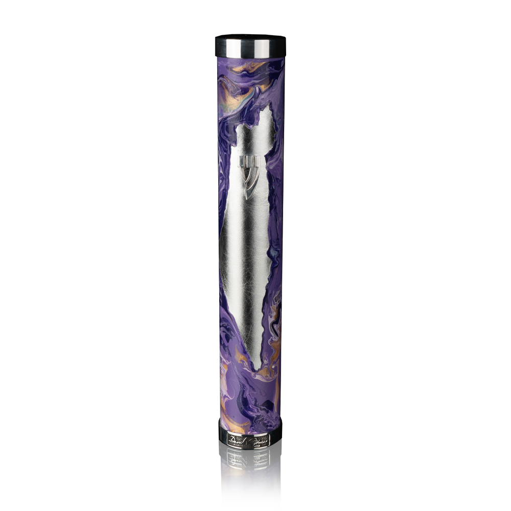 Case for mezuzah "Jerusalem" with art "Israel"