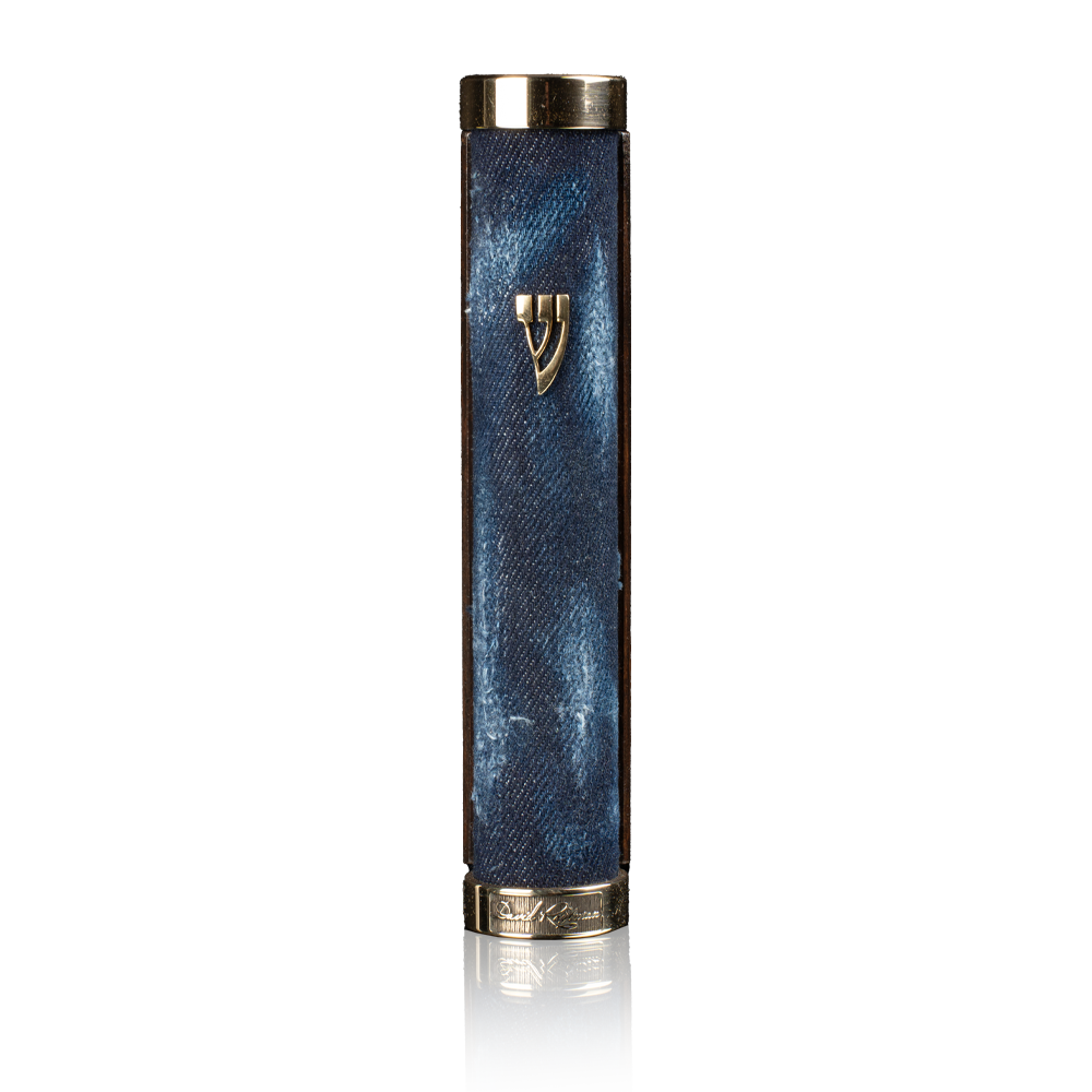 Denim Mezuzah Case