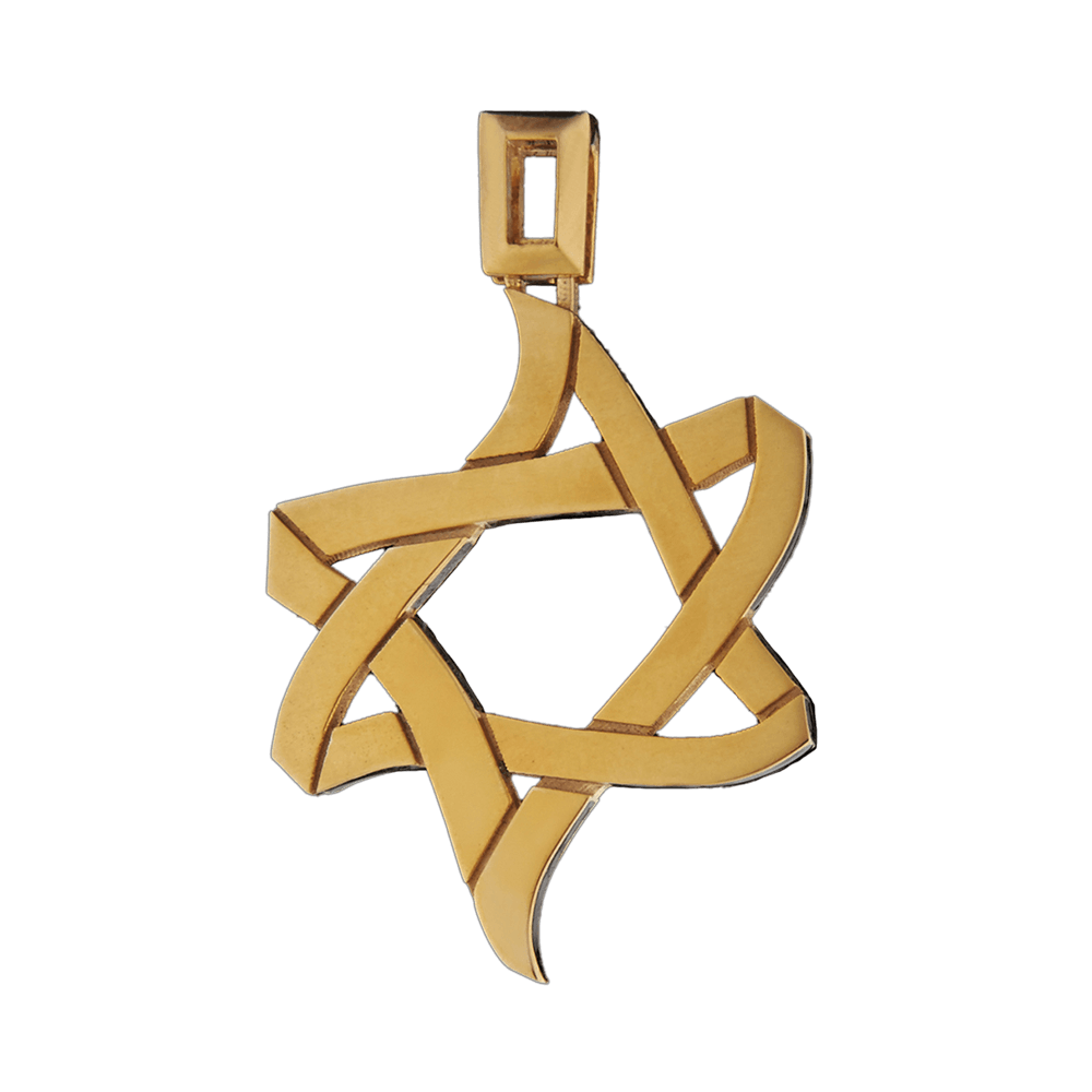 תליון "קרח ואש" עשוי זהב עם אמייל