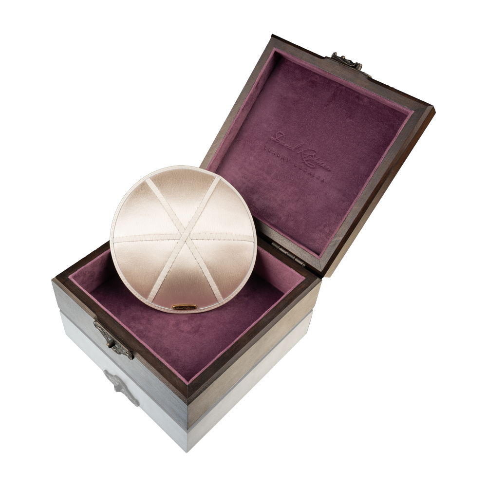 White Satin Kippah · CHAI
