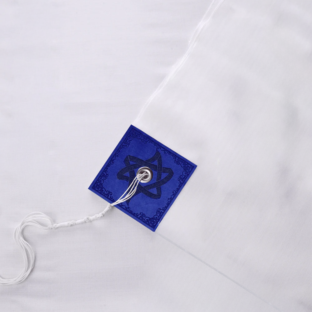 Tallit "King Solomon" made of wool with suede