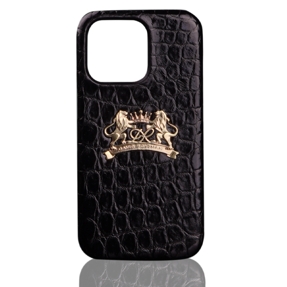 Case for iPhone "Lions" made of crocodile