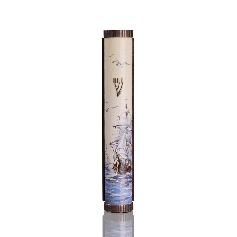 Coffret pour mézouza « Jérusalem » Vase d'art