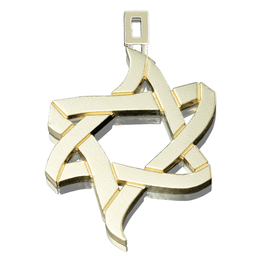 תליון "קרח ואש" עשוי זהב